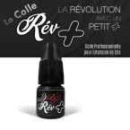 Colle Rev+ professionnelle pour extensions de cils rapide et fluide