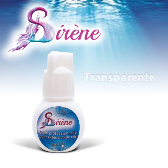 Colle Sirène Transparente pour Extension de Cils, de Sourcils et pour les Extensions de Couleur. Très longue tenue