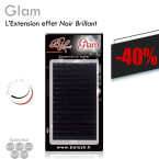 Palette Extension pour Cil à Cil effet Noir Brillant Microfibre de Soie Haute Qualité - Destockage : Remise exceptionnelle