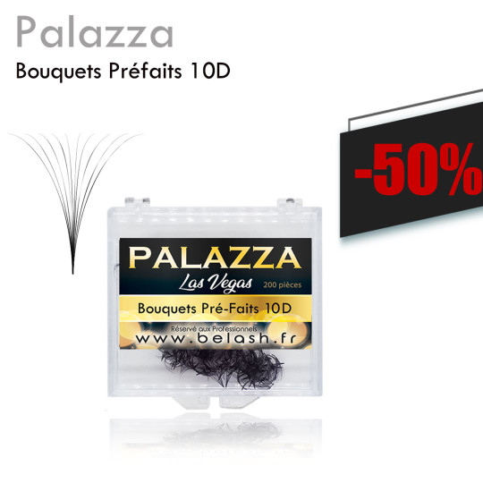 Palazza bouquets préfaits pour extension de cils en 10D  à prix sacrifié