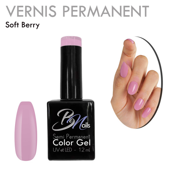 Vernis Semi Permanent Ultra Haute Tenue et Couvrance Optimale. Couleur Tendance Vieux Rose Couleur Baies Nude Rosé Violet - Meil