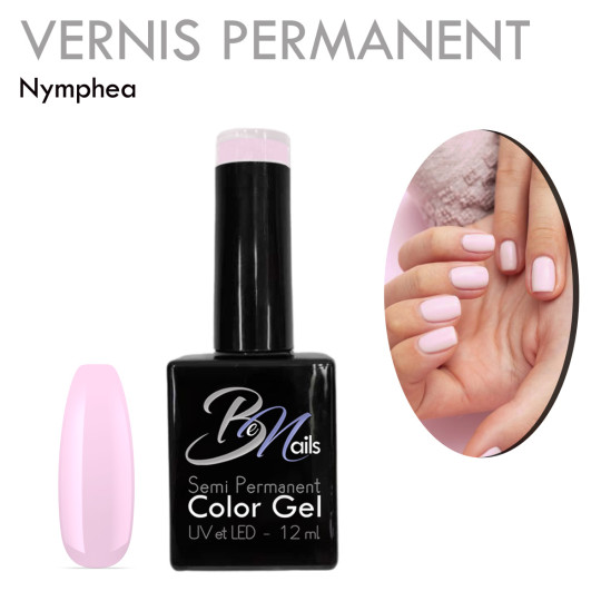 Vernis Semi Permanent Ultra Haute Tenue et Couvrance Optimale. Couleur Tendance Rose poudré Pale Pastel Nude  - Meilleur Qualité