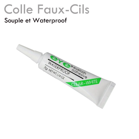 Colle pour Faux Cils transparente, souple et waterproof