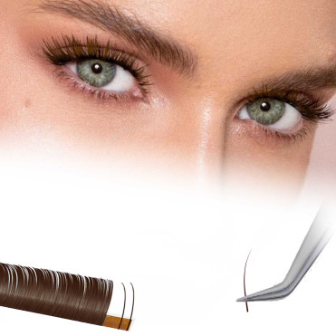 Extension de Cils Magic Bown, la tendance du BRUN pour un regard subtilement souligné 2