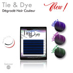 Palette Tie & Dye : Extension de Cils avec dégradé de couleur pour des reflets magnifiques intensifiées par le soleil !