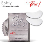 10 paires de patchs Softly pour extension de cils. Soin contour des yeux repulpant, non pelucheux et économique.