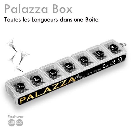 Palazza Box : Une boite de bouquets préfaits pour Extension de Cils, avec toutes les longueurs de fans ! Palazza Box : Une boite de bouquets préfaits pour Extension de Cils, avec toutes les longueurs de fans !