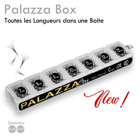 Palazza Box : Une boite de bouquets préfaits pour Extension de Cils, avec toutes les longueurs de fans ! Palazza Box : Une boite de bouquets préfaits pour Extension de Cils, avec toutes les longueurs de fans !