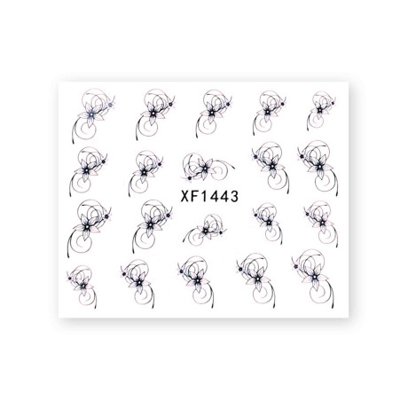 Planche de stickers pour Ongles, Manucure, Nail Art. Décorations