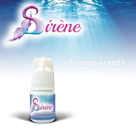 Colle Sirène transparente pour extensions de cils et sourcils