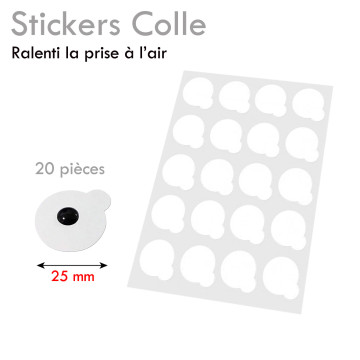 Stickers pour Colle Extension de Cils, ralenti le séchage de la colle, jetable, hygiène Pierre de Jade 2