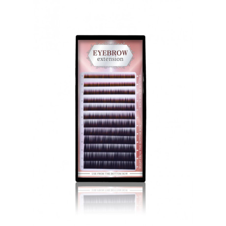 Extensions Cils et Sourcils, court 4, 5 et 6 mm, Noir Naturel. Courbure Naturelle