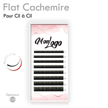 Palette d'extensions de cils touché Cachemire pour cil à cil et personnalisable. Palette personnalisable à votre logo