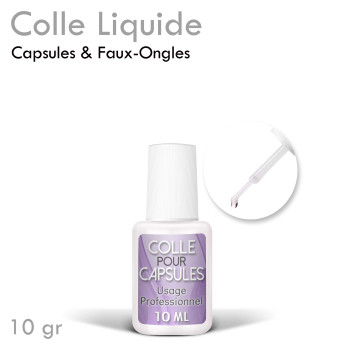 Une colle pour capsules ou faux ongles pour une tenue de qualité