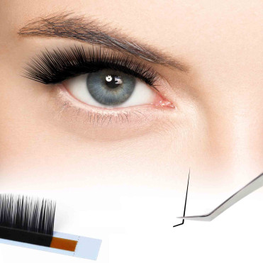 Palette d'Extension Cil à Cil forme ou courbure L pour Cils tombants ou très Droits MARRONS 2