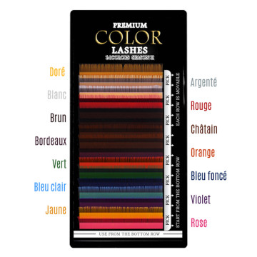alette 14 couleurs pour des Poses d'Extension Cil à Cil Fantaisie, Discrète ou Extravagante 2