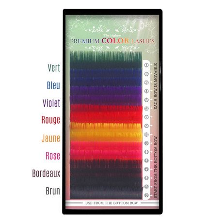 Palette Cil à Cil 8 couleurs pour des Poses Fantaisie Originales, Discrètes ou Extravagantes