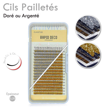 Extension de cils pointe pailletée pour orner de Lumière vos Poses Originales pour les Fêtes