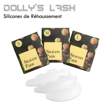 Silicones de rehaussement dolly's lash 3 tailles : S, M ou L boite de 10 pads