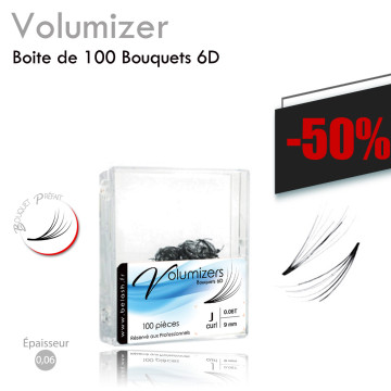 Destockage sur les palettes Boite De 100 Bouquets Préfaits Volumizer pour L'Extension de Cils Volume Russe Facile et Rapide