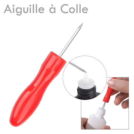 Aiguille pour déboucher un flacon de colle extension de cils