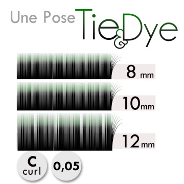 Mapping 3 bandes pour une pose d'Extension de Cils Volume Noir Vert à moins de 4€ !