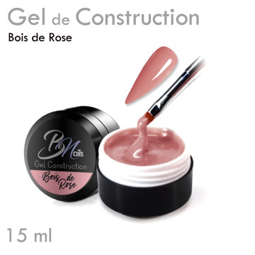 Gel de Construction - Builder Gel   Bois de rose Couvrant  Naturel UV / Led idéal Modelage Rallonge Chablon
