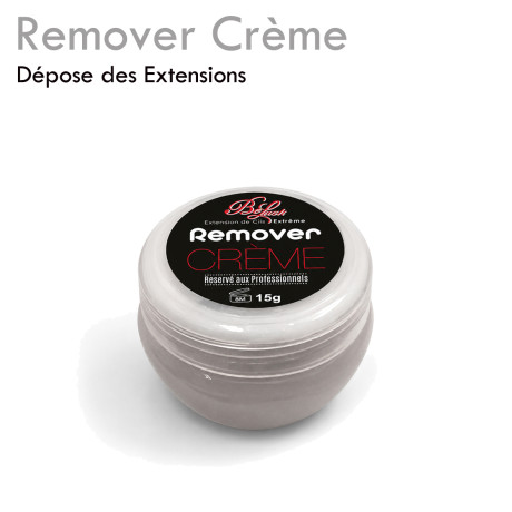Remover Crème dépose extension de cils yeux sensibles facile rapide décoller dissoudre la colle