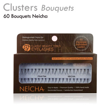 Clusters Neicha Pump Lash 60 bouquets pour pose DIY effet extension de cils
