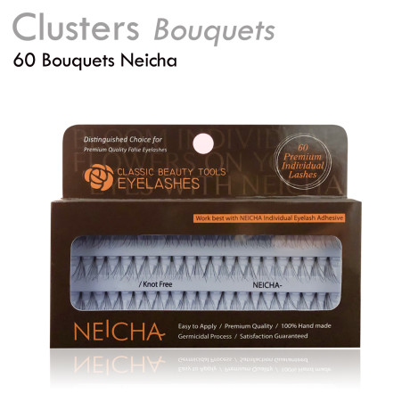 Clusters Neicha Pump Lash 60 bouquets pour pose DIY effet extension de cils
