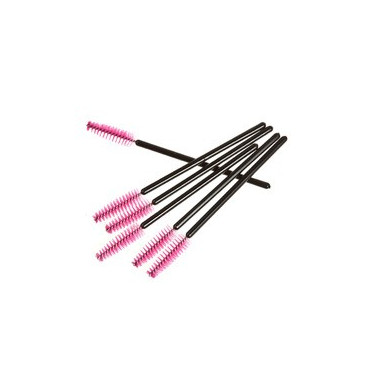 Brosses à Cils
 Quantité-5 brosses Type-Brosse Rose (Manche Noir)