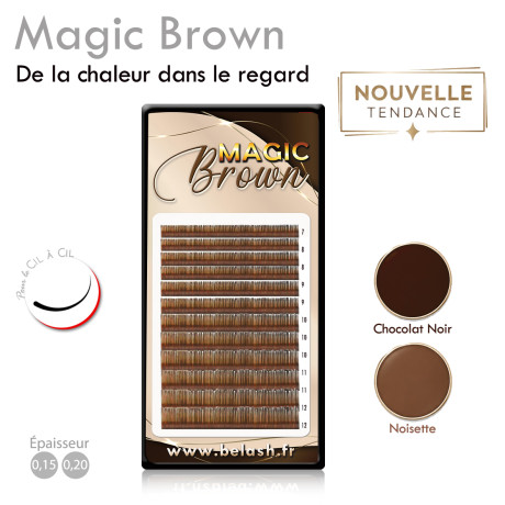 Extension de Cils Magic Bown, la tendance du BRUN pour un regard subtilement souligné