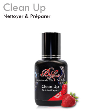 Clean Up – primer nettoyant spécial comblage extensions de cils, séchage rapide