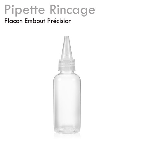 Pipette de Rinçage 50 ml – Flacon Vide pour Shampoing Cils & autre Cosmétique
