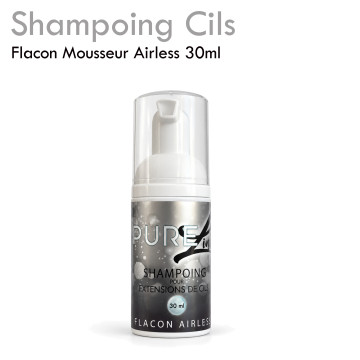 Shampoing cils "Pure Line" pH naturel moussant nettoyant longue durée