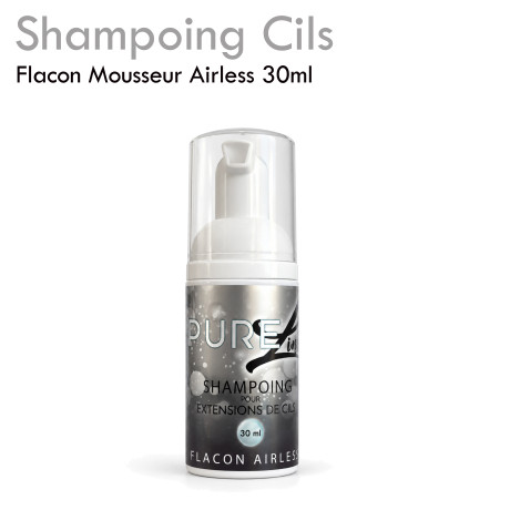 Shampoing cils "Pure Line" pH naturel moussant nettoyant longue durée