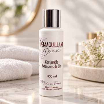 Démaquillant compatible extensions de cils ! Formule Oil Free, sans corps gras. Fabriqué en France. 2