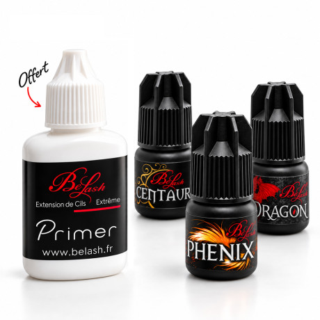Pack Découverte 3 Colles Nouvelle Génération pour Extension de Cils + Primer Offert