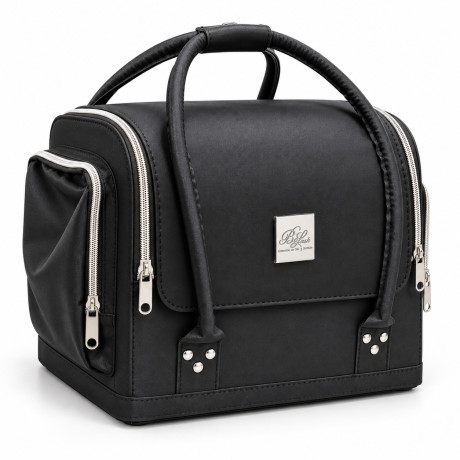 Vanity case Leyna noir – beauty case et valise maquillage professionnelle