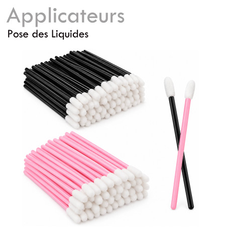 Applicateurs jetables mousse – Lip Applicator pour extensions de cils et maquillage